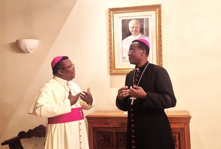 Bishop Roger Anoumou briefs Apostolic Nuncio to Ethiopia on SECAM Advocacy at the Second African Climate Summit