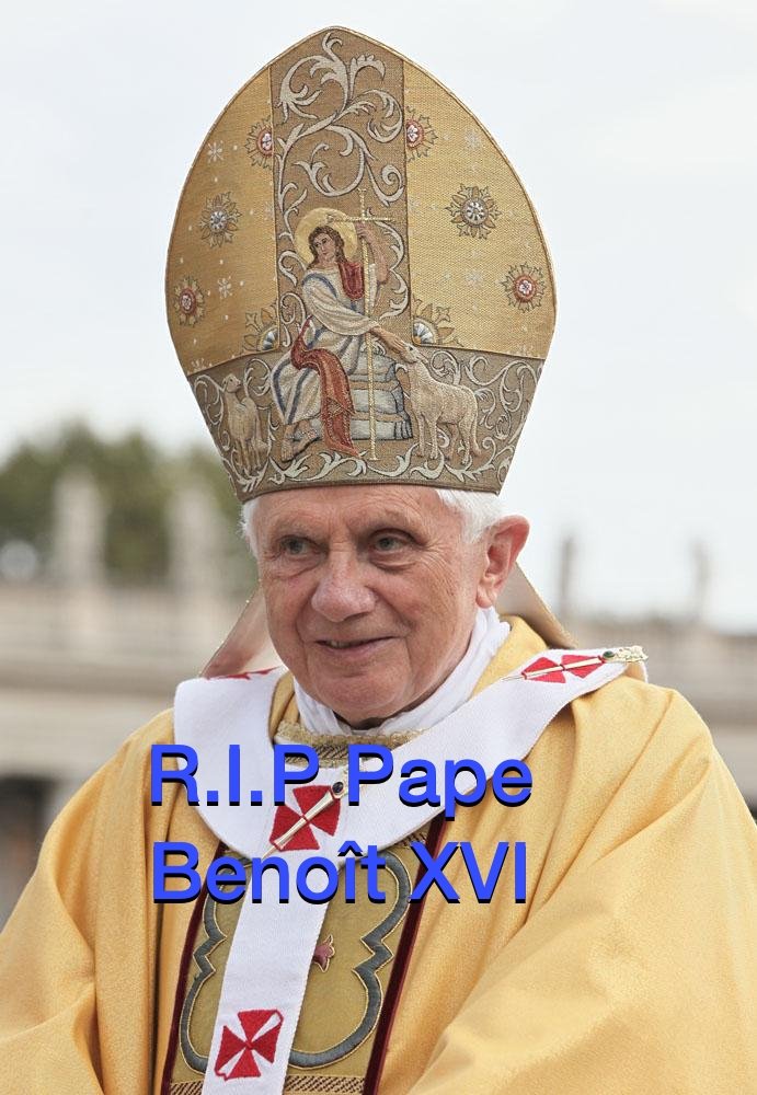 DECES DU PAPE EMERITE BENOIT XVI MESSAGE DE CONDOLEANCES DU SCEAM